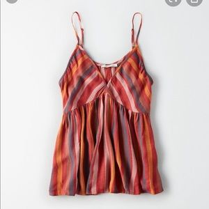 AE striped tank top- worn once!!